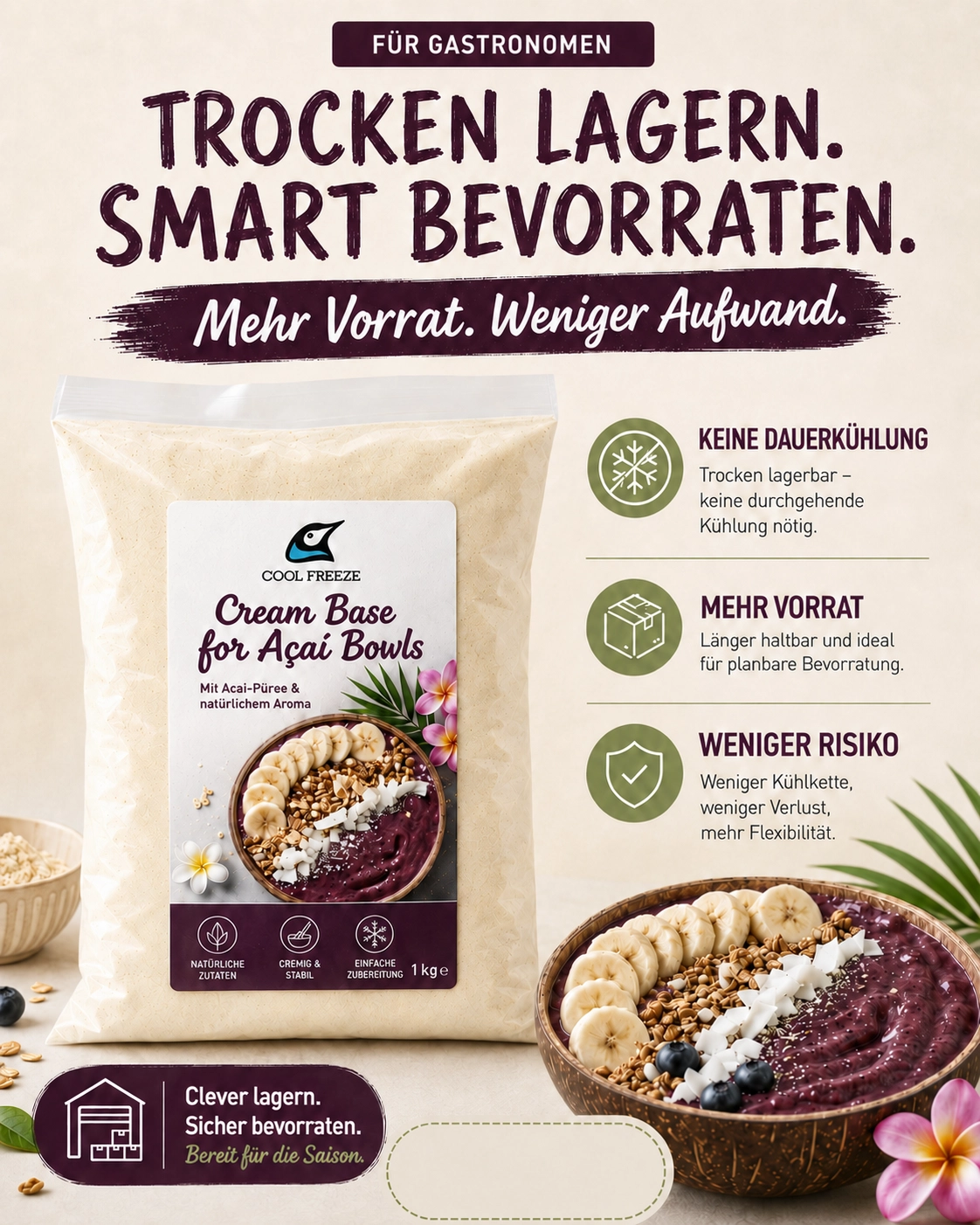 Cream Base Mix for ACAI
