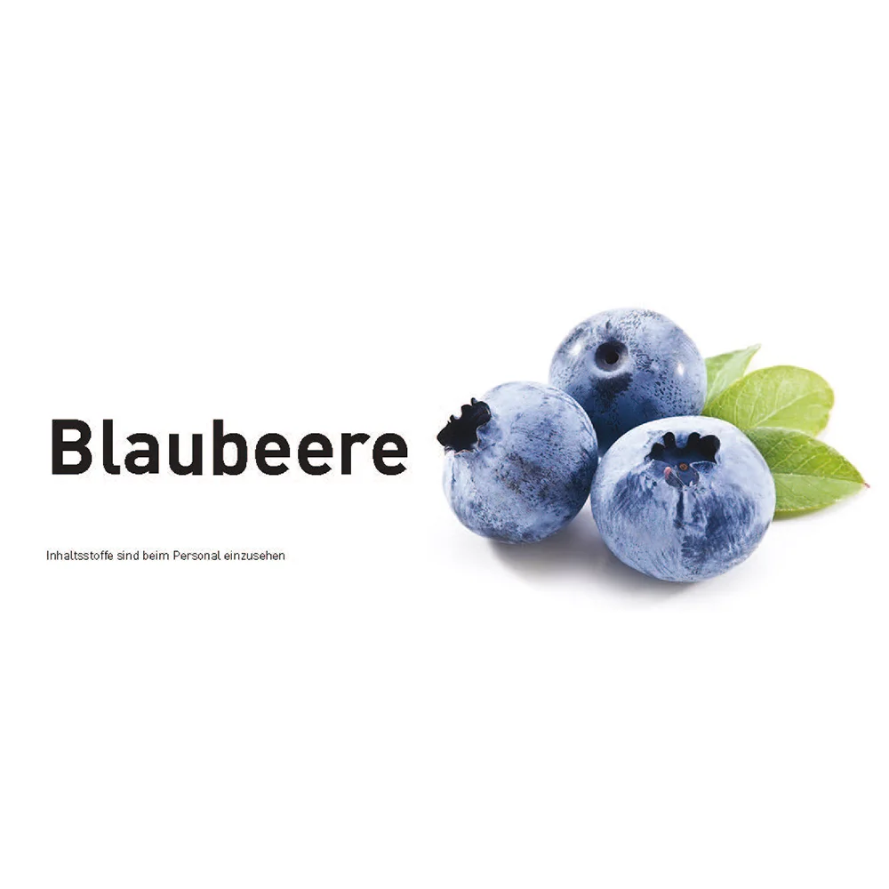 Sortenschild - Blaubeere für Slush Maschinen