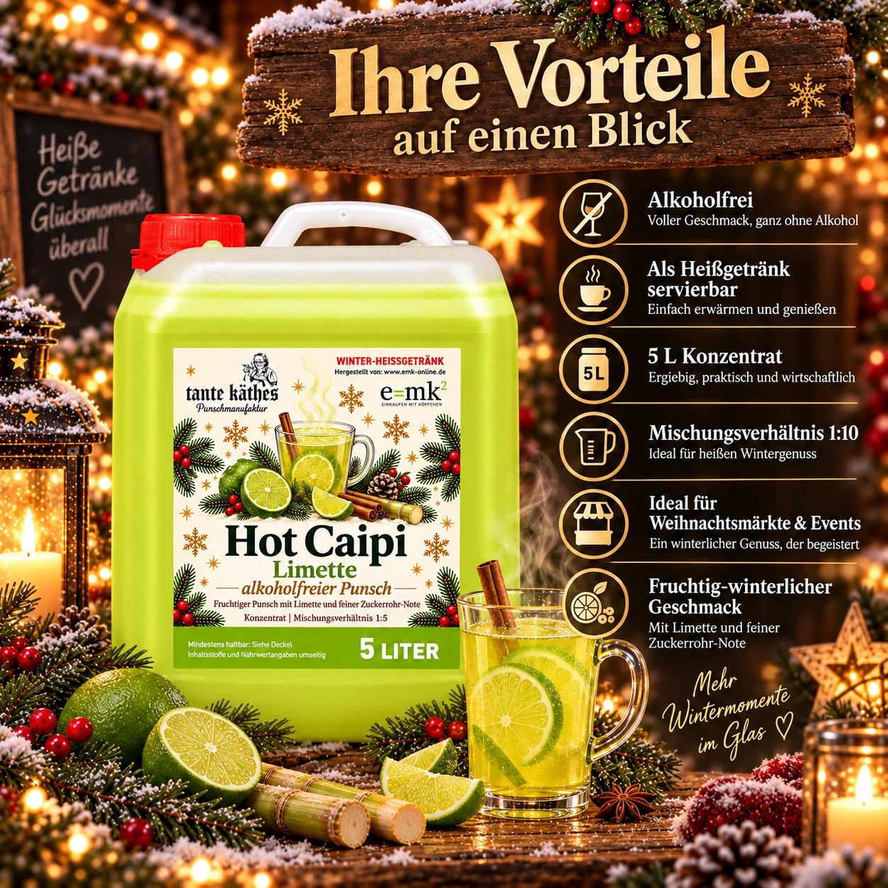 Hot Caipi 5 L -  alkoholfreier Punsch