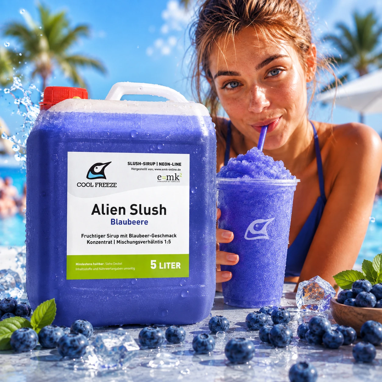 Alien Slush (Blaubeere) - Slush Sirup - 5 Liter
