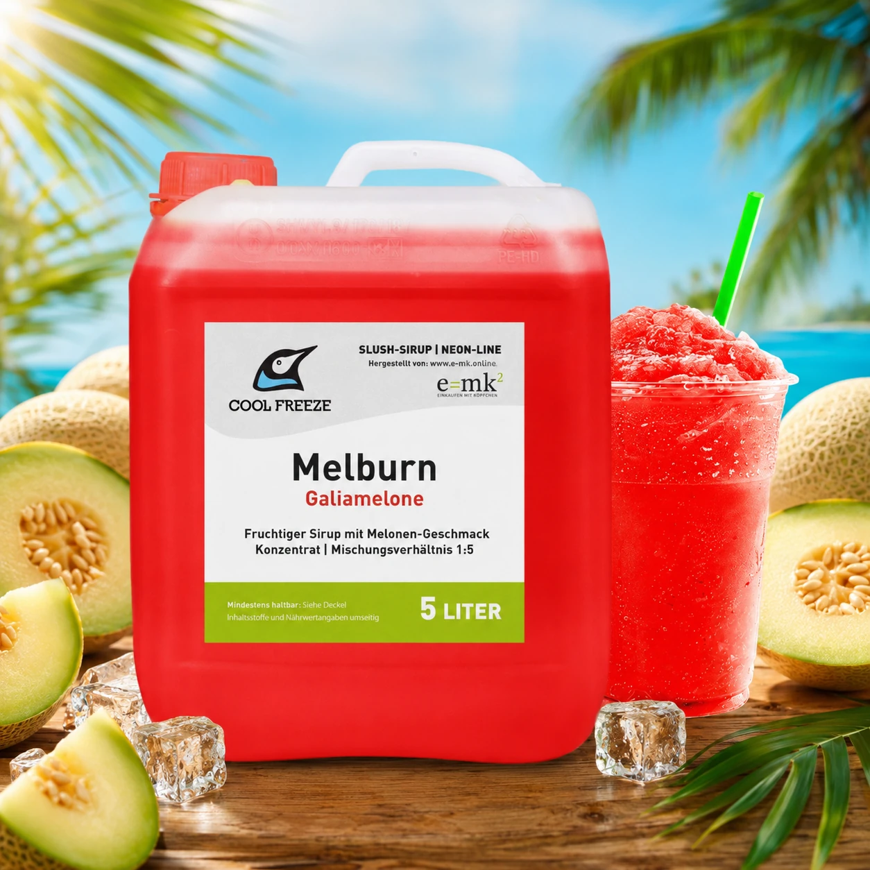 Melburn (Melone) - Slush Sirup - 5 Liter